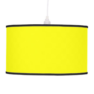 Yellow pendant lamp