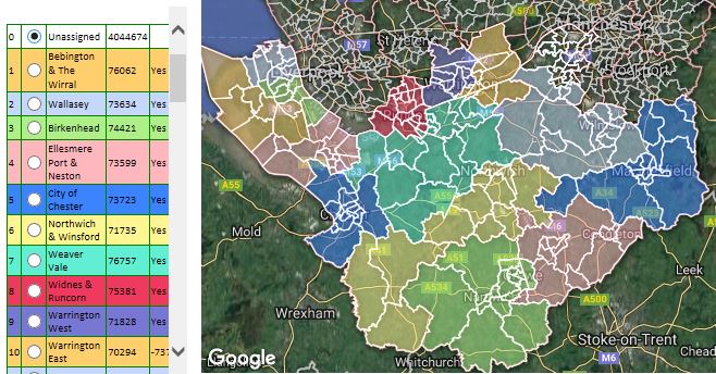 My alternative constituencies Cheshire