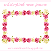 rose frame pink