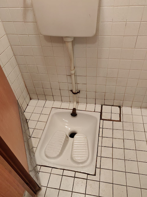 old style toilet, Lido, Italy