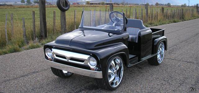 The '56 retro truck golf cart