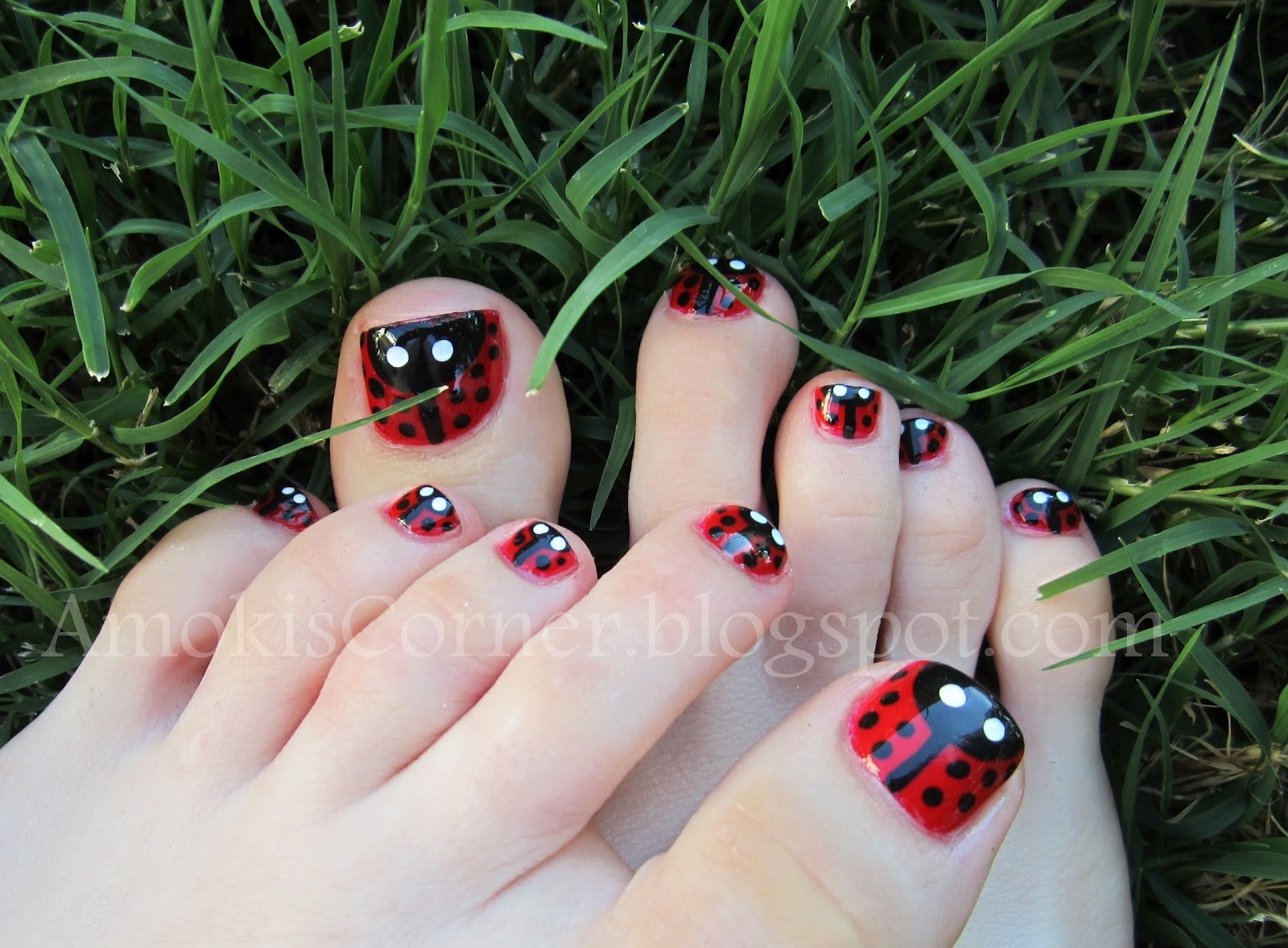 Amoki's Corner Ladybug Toes