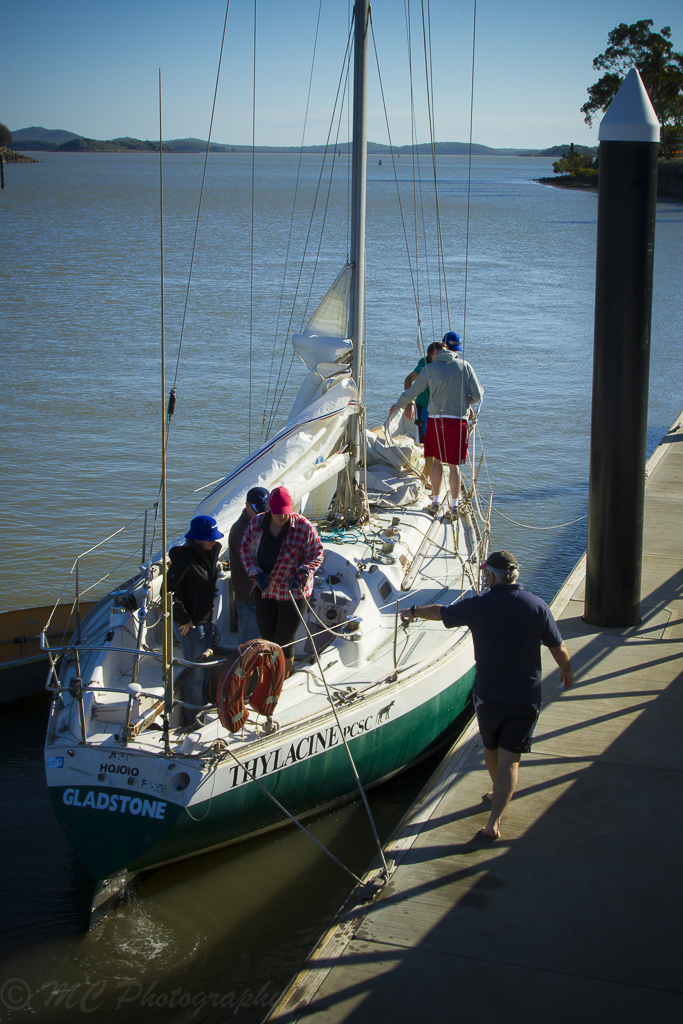Sailing at the Port Curtis Sailing Club, Gladstone, Queensland The