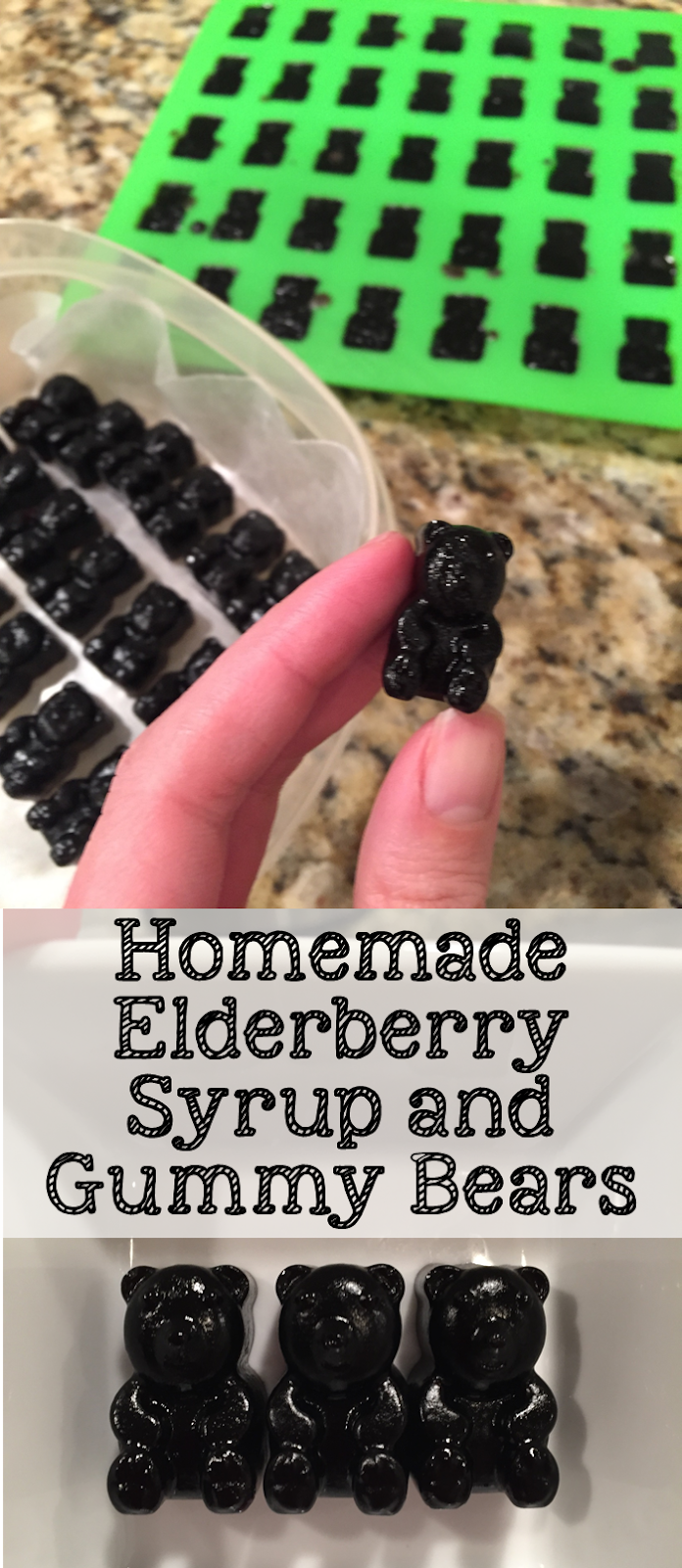 Live and Learn From the Kitchen Homemade Elderberry Syrup and Elderberry Gummy Bears
