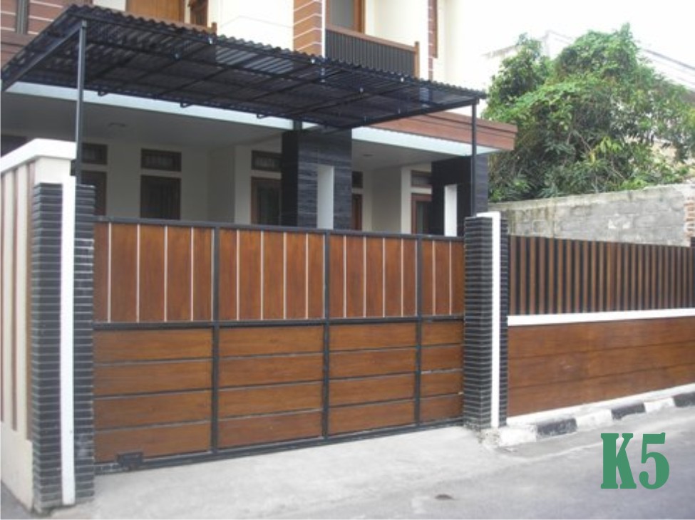 Bengkel Las Semarang Pagar Besi Kombinasi Kayu