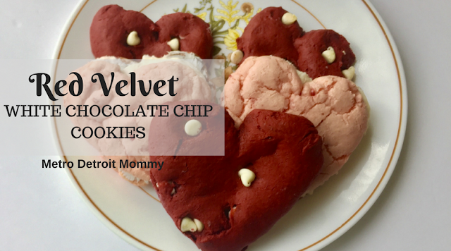 Create your own soft and chewy red velvet white chocolate chip cookies using this simple recipe!