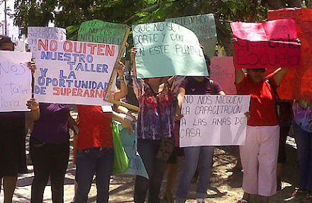 Manifestación de estudiantes del CECATI; protestan por favoritismo para área de Gastronomía