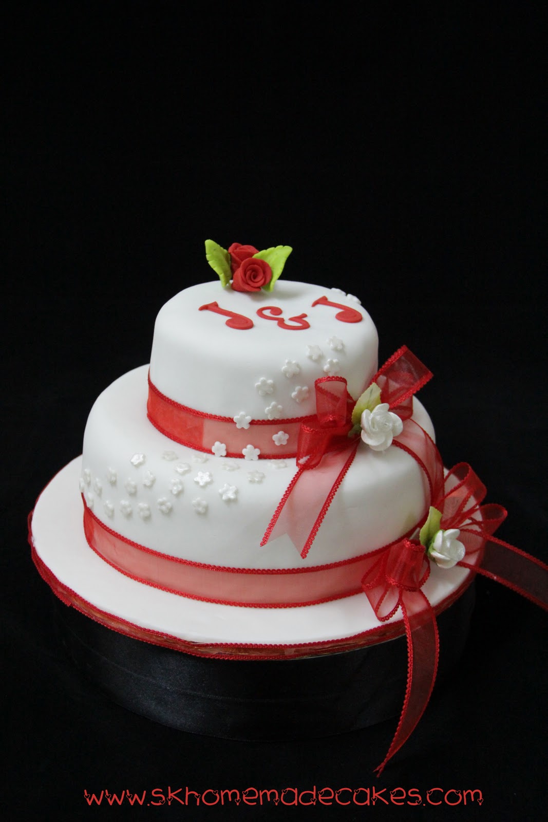 tier Fondant Wedding cake