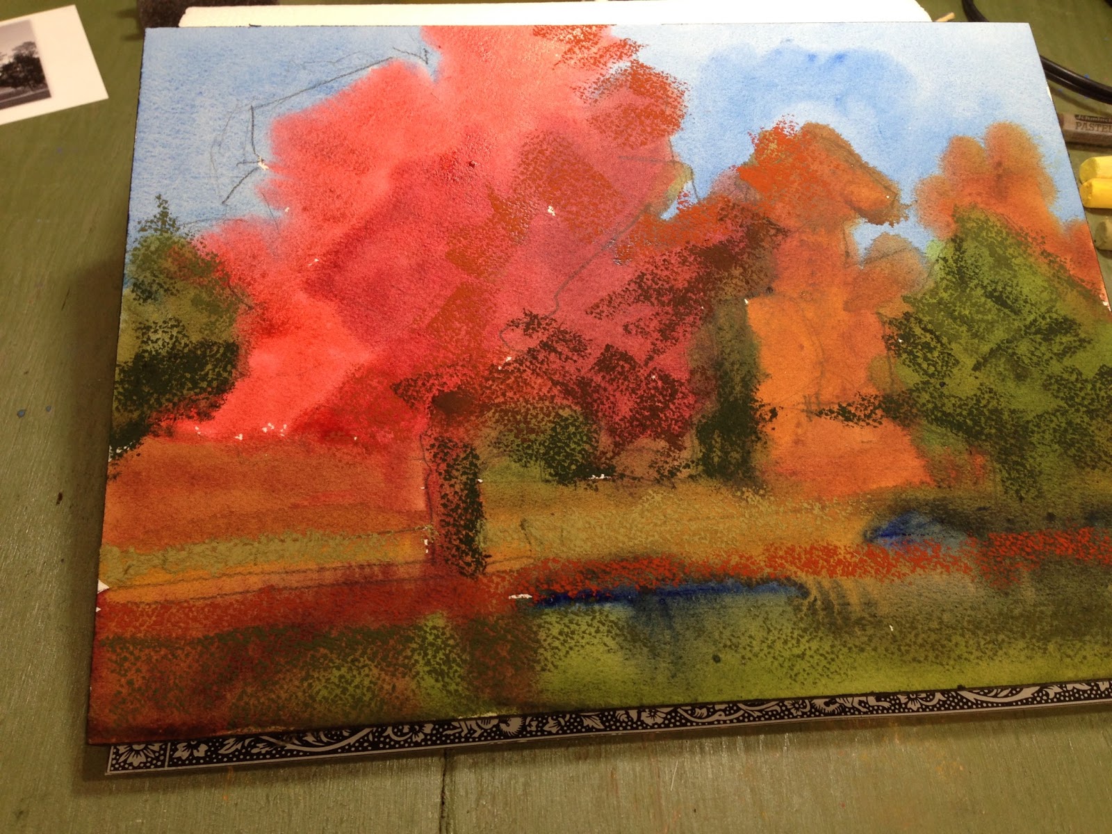 Catherine Mix Watercolor and Pastel Artist Intermediate pastel over