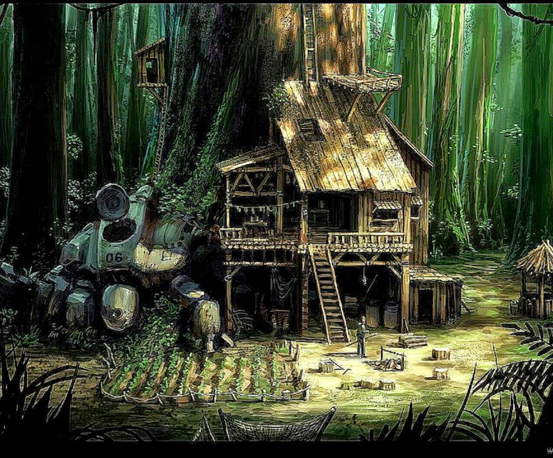 Jungle House Hd Wallpaper