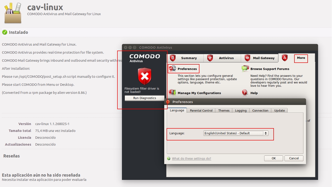 Comodo filesystem filter driver is not loaded Comodo filesystem filter driver is not loaded
