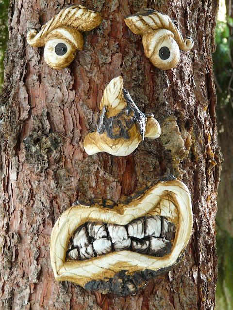 Graciosa imagen de un árbol con rostro.