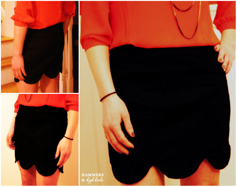 Hammers and High Heels Head Over Heels DIY Friday Scallop Edge/Hem Skirt