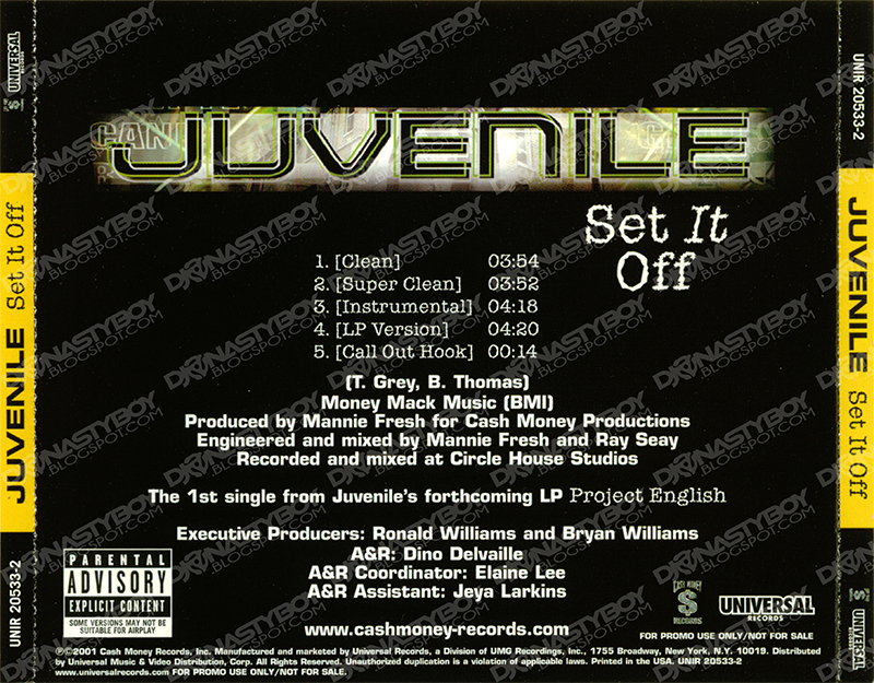 Promo, Import, Retail CD Singles & Albums Juvenile Set It Off