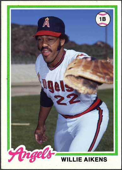 WHEN TOPPS HAD (BASE)BALLS!: NOT REALLY MISSING IN ACTION- 1978 WILLIE  AIKENS