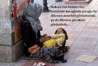 Ankara Sokaklarında Çocuklarıyla Dilenenler