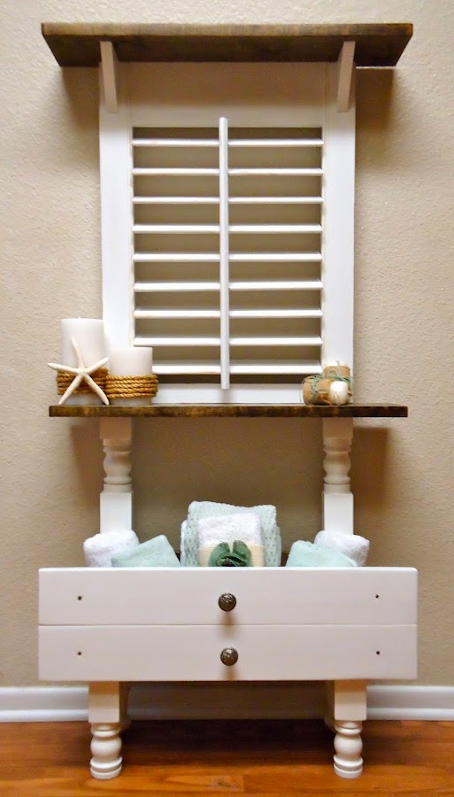 Old Shutter Shelf/Accent Table - SOLD