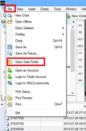 Contoh demo forex