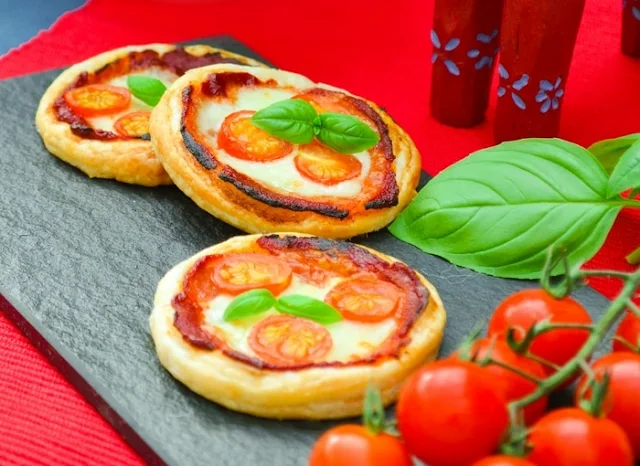 Close up of Puff Pizza Pies