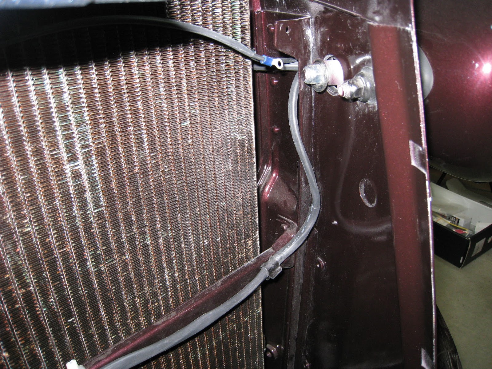 1937 Plymouth: Wiring harness for front of car. Headlights, turn