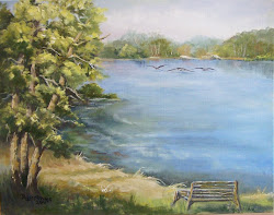 summer painting studio lake late sunny fine energy finished memories