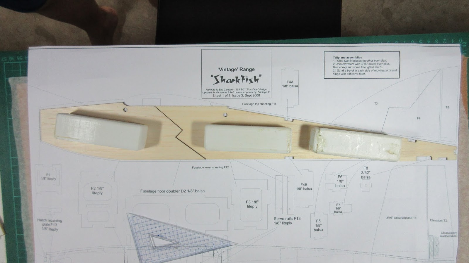 LANE Boys RC: Sharkface RC plane kit from the Vintage Model Company