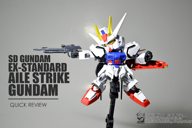 SD GUNDAM EX-STANDARD AILE STRIKE GUNDAM REVIEW - PUTARO GUNPLA