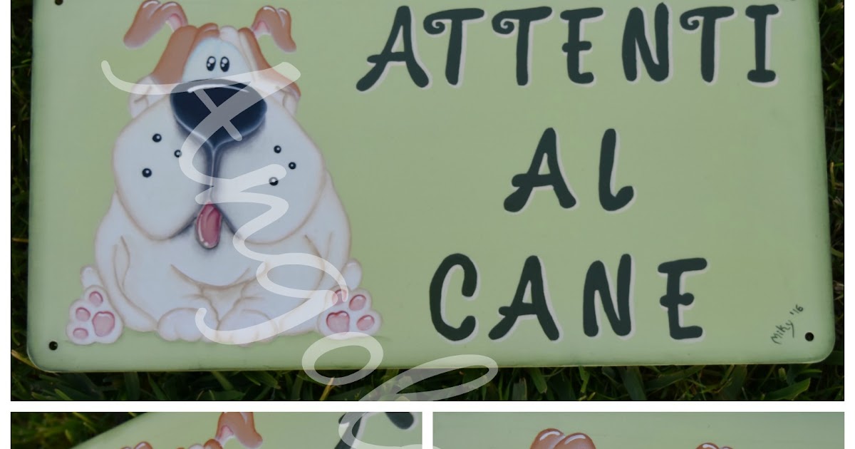 Cartello Metallico 'Attenti Al Cane' American Bulldog - Targa 15x20 Cm - Foto 9