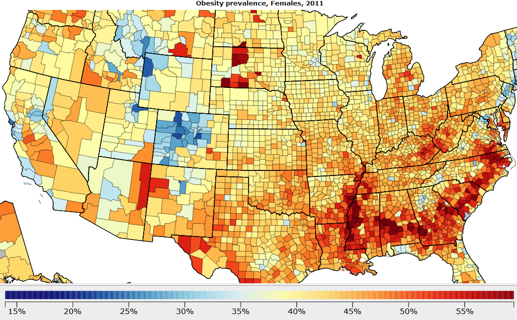 Maps show the typical cause of death in each region of America | Daily ...
