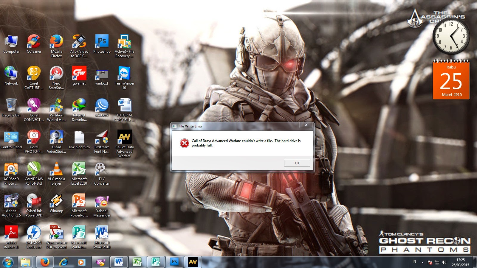 Call of duty couldn t write a file the hard drive is probably full 07 image