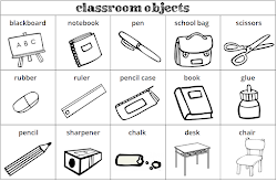 classroom objects ingles objetos english colegio vocabulary escolares salon clase clases worksheets sobre boyama aprende primary teaching parts 1º mx
