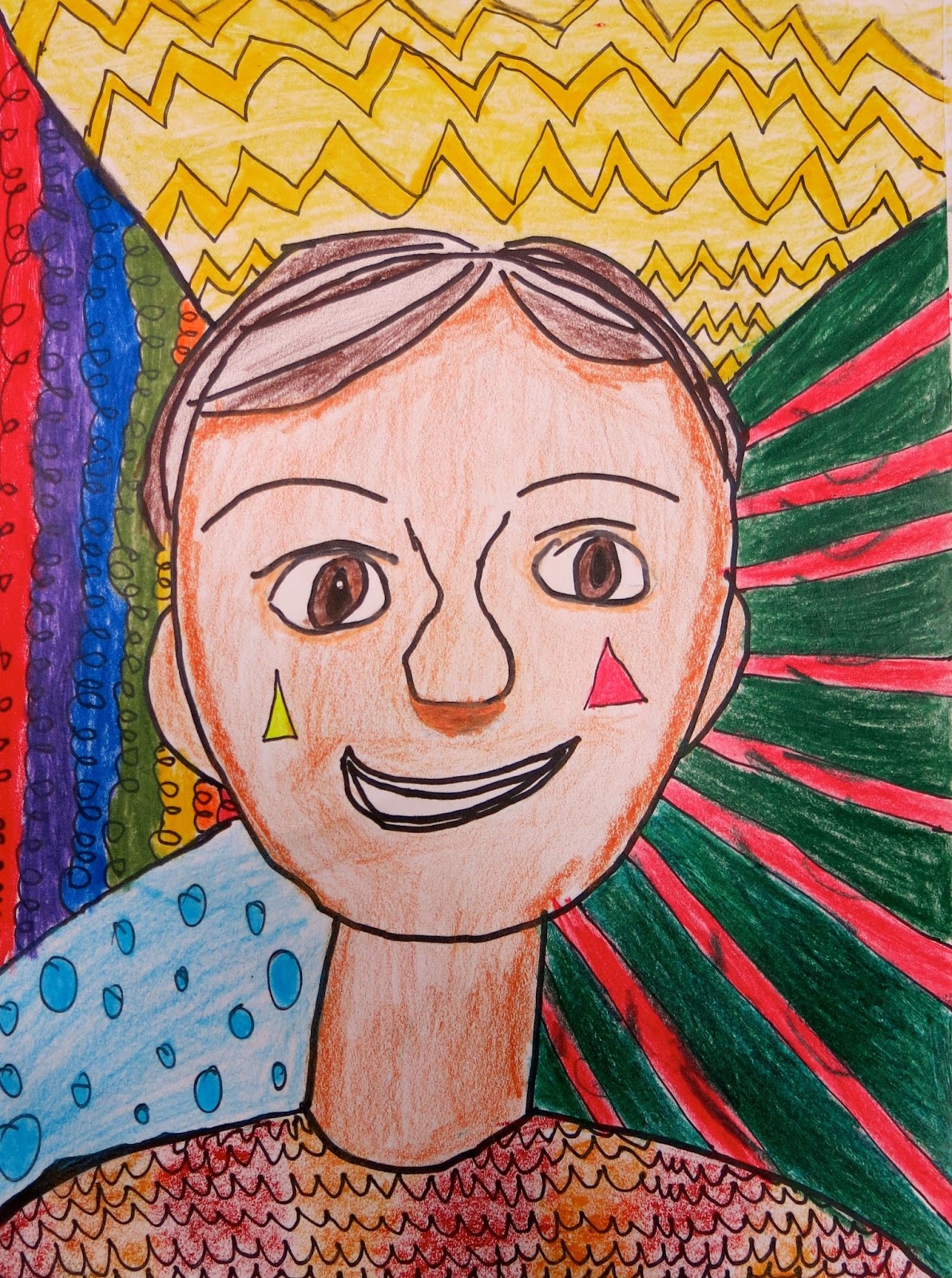 Cassie Stephens: In the Art Room: Romero Britto Inspired Selfies by Fourth