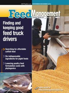 Feed Management. Technology, nutrition and marketing 2012-06 - November & December 2012 | TRUE PDF | Bimestrale | Professionisti | Distribuzione | Tecnologia | Mangimi
Feed Management reaches professionals who utilize it as their technology, mill management and nutrition resource for the North American feed industry. Well-balanced and comprehensive editorial content appeals to the unique business needs of feed mill operators, formulators, nutritionists and veterinarians alike.
Uniquely focused on North American feed manufacturing, Feed Management is a valuable education resource for readers. Each issue covers the latest developments in animal feed formulation, nutrition, ingredients, technology and management.