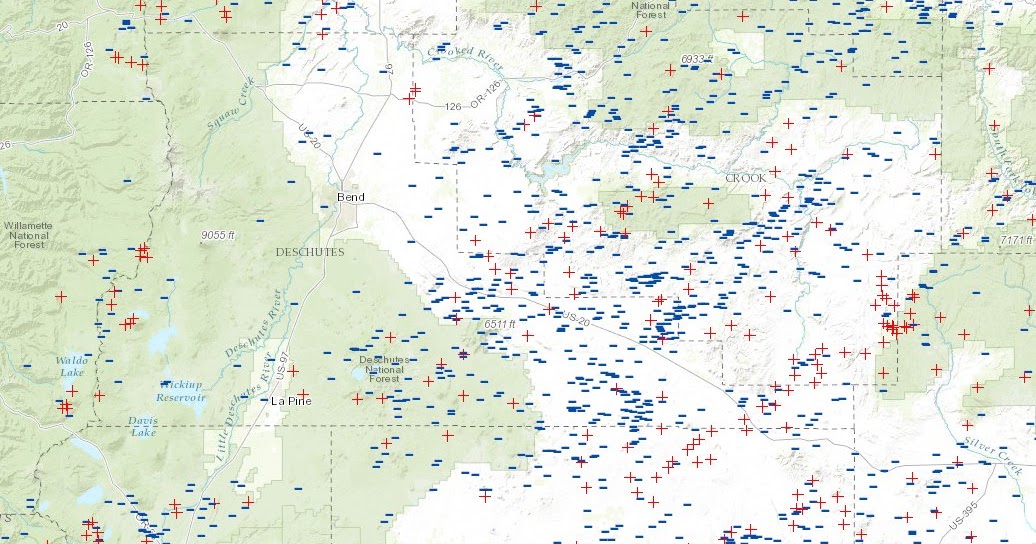 Central OR Fire Info Central Oregon Lightning Maps, June 8
