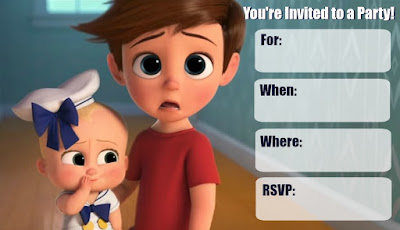 free boss baby party printables