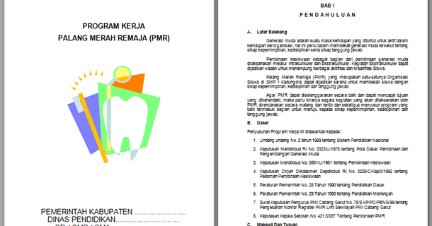 Contoh Program Kerja PMR (Palang Merah Remaja) Berkas Contoh Program Kerja PMR (Palang Merah Remaja) Berkas