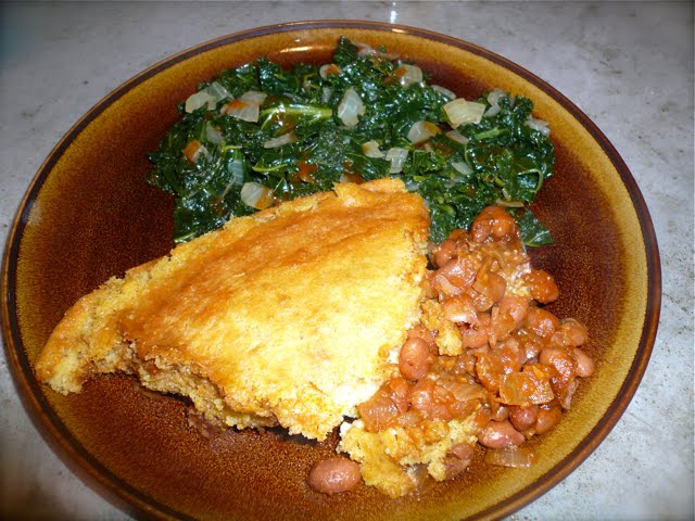 What's cookin': Cornbread and Beans Skillet