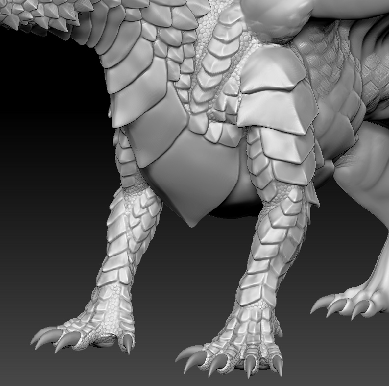 Dragon arm scales