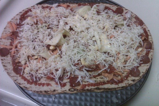 Roti Pizza - The Saffron Platter