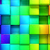 Joyful 3D rainbow blocks free mobile wallpaper