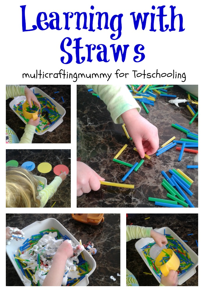 fun learning for kids Learning with Colored Straws