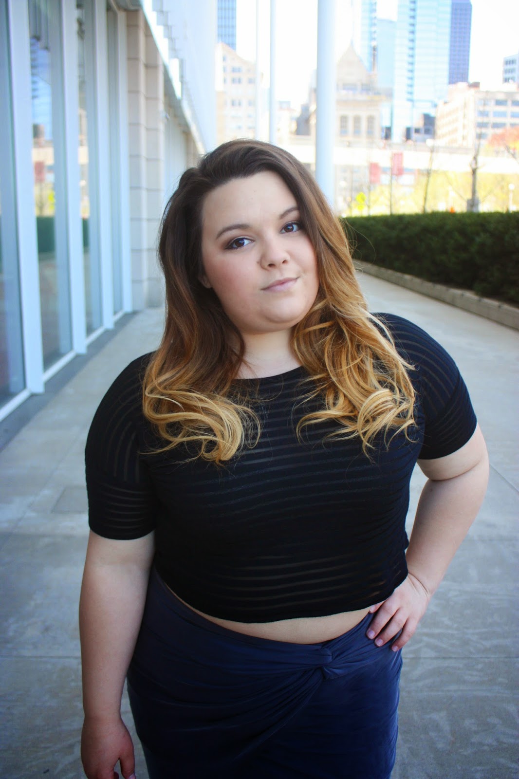 maxi skirt, plus size fashion blogger, curvy maxi skirts, fatshion, curvy girl, natalie craig, natalie in the city, chicago, summer fashion, ombre, forever 21 plus, cynthia rowley, franco sarto, summer shoes, fashion blogger