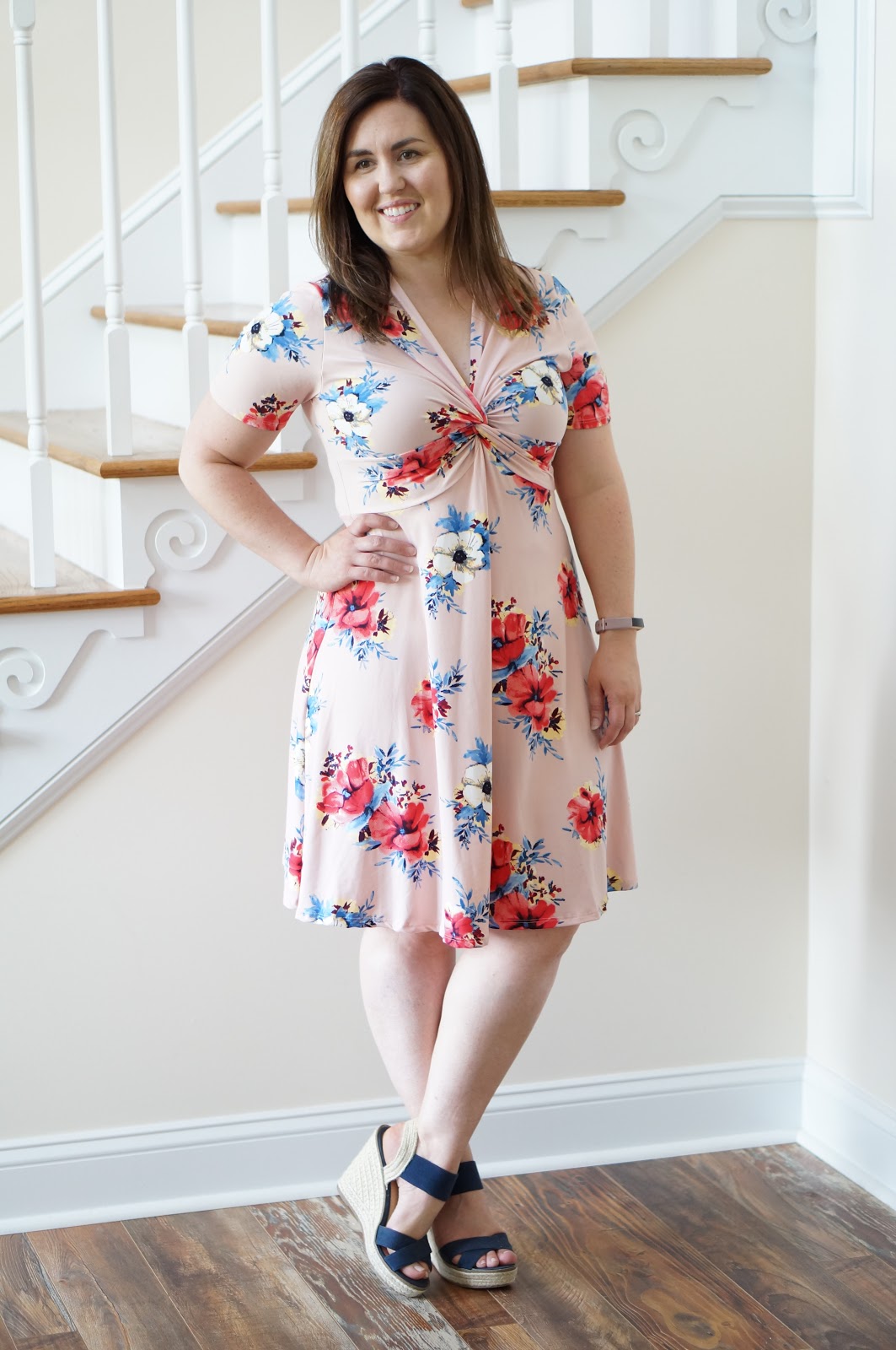 North Carolina style blogger Rebecca Lately shares how to style a simple floral dress for spring.  Check it out to read about her ethical find!