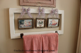 Eclectic Red Barn: Valentine's Day Bathroom Window and Rod