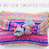 5 Minute DIY: No-Sew Sweater Pillow