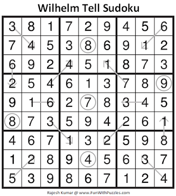 Answer of Wilhelm Tell Sudoku Puzzle (Fun With Sudoku #327)