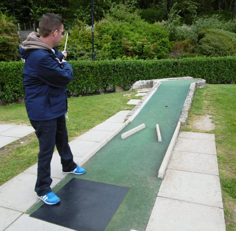 The Ham and Egger Files Mini Golf in Lyme Regis, Dorset