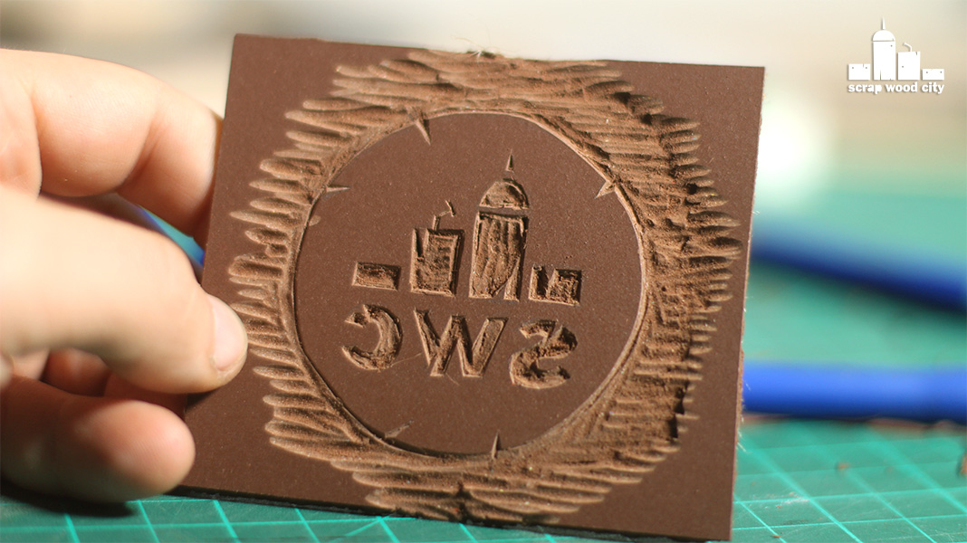 scrap wood city How to make linoleum stamps DIY