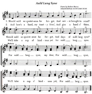 Auld Lang Syne (Lyrics and Sheet Music)-Traditional Scottish Folk Song