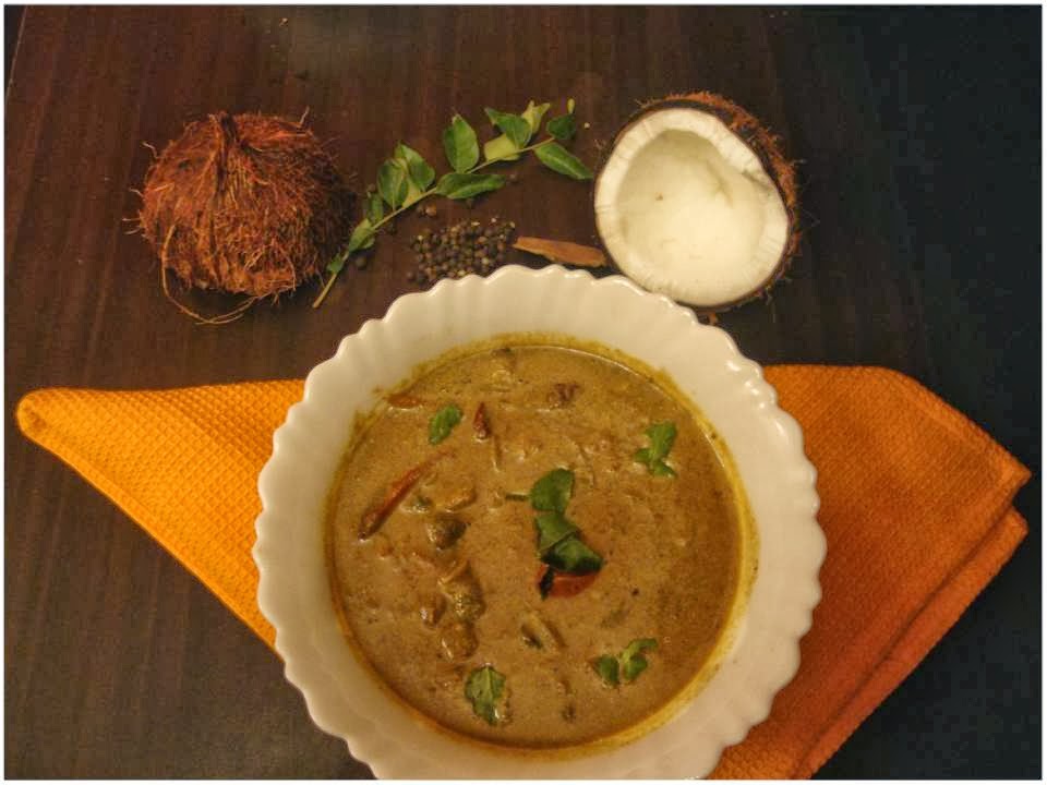 Poornima's Cook Book Chettinad Mushroom Gravy / Curry